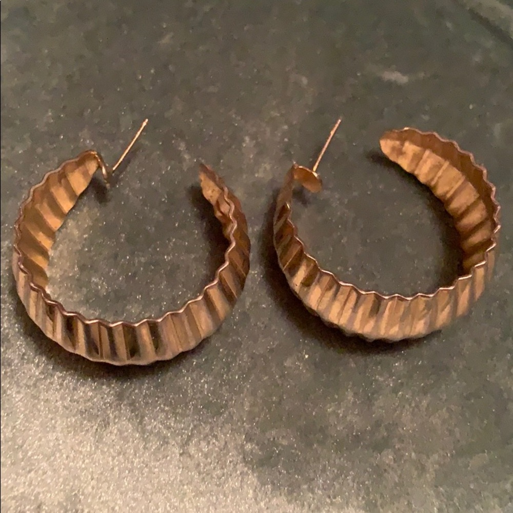 Gold hoop earrings